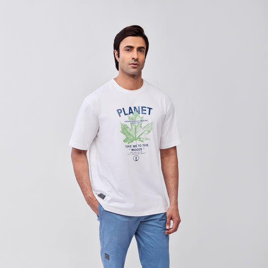 Planet Round Neck T-shirt