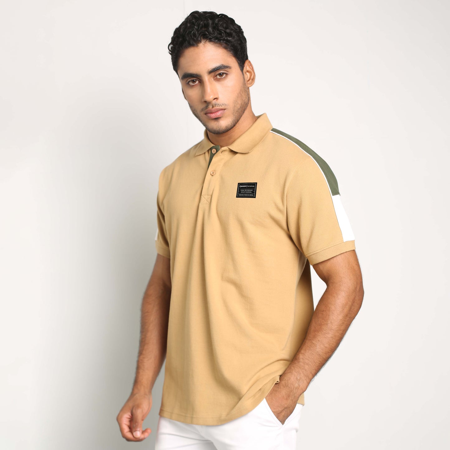 Casual Khaki Polo T-Shirt