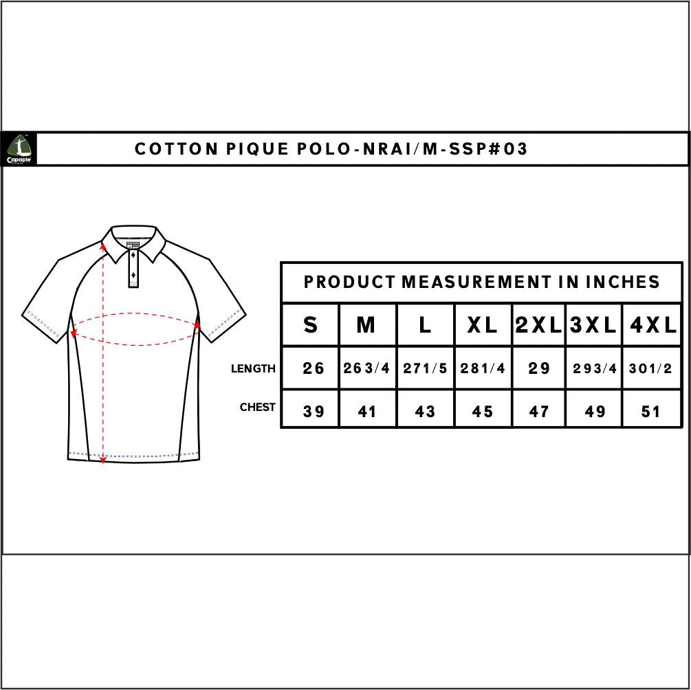 Men's Raglan Polo Short Sleeve