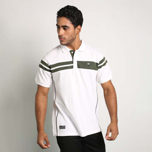 Urban White Polo T-Shirt