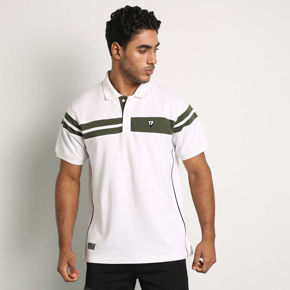 Urban White Polo T-Shirt