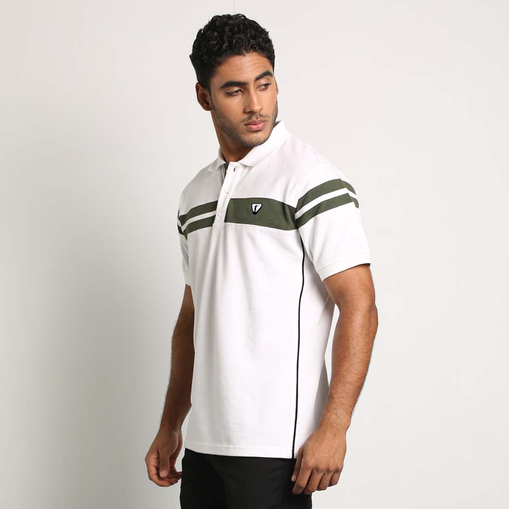 Urban White Polo T-Shirt