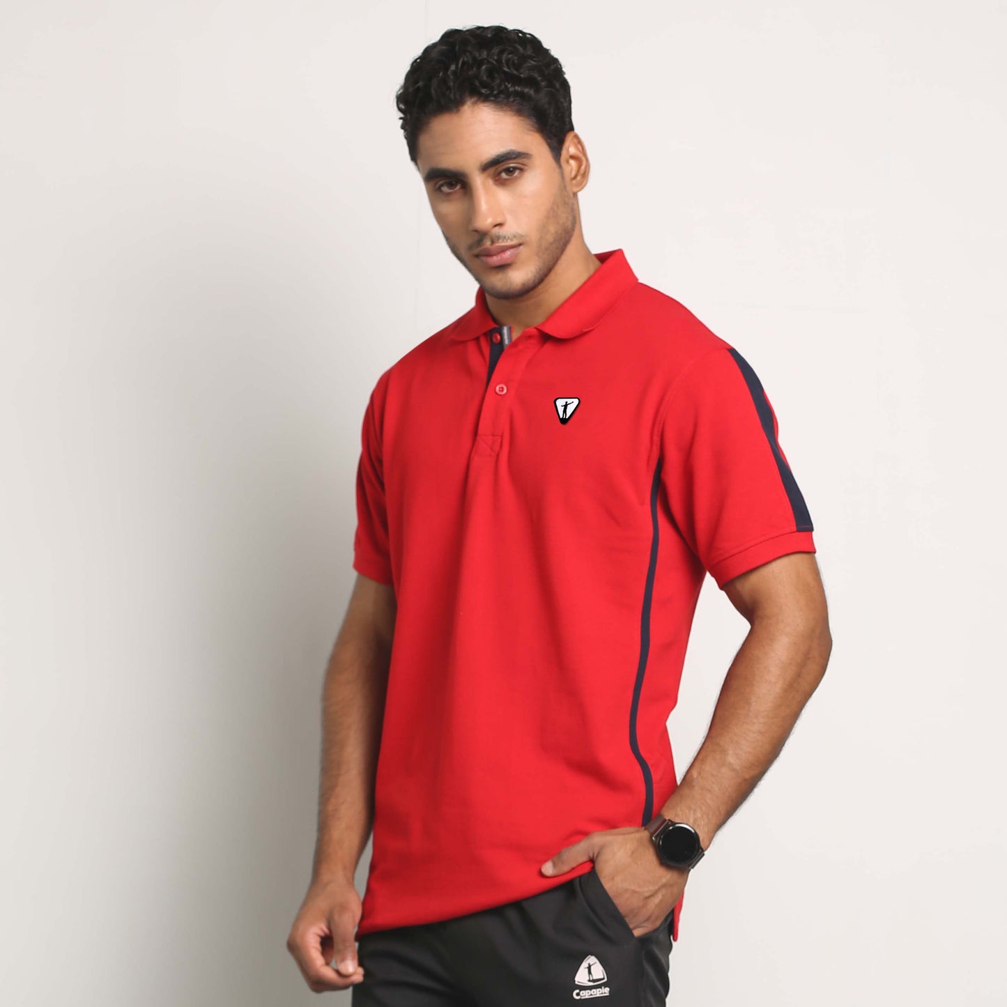 Red Horizon Polo T-Shirt