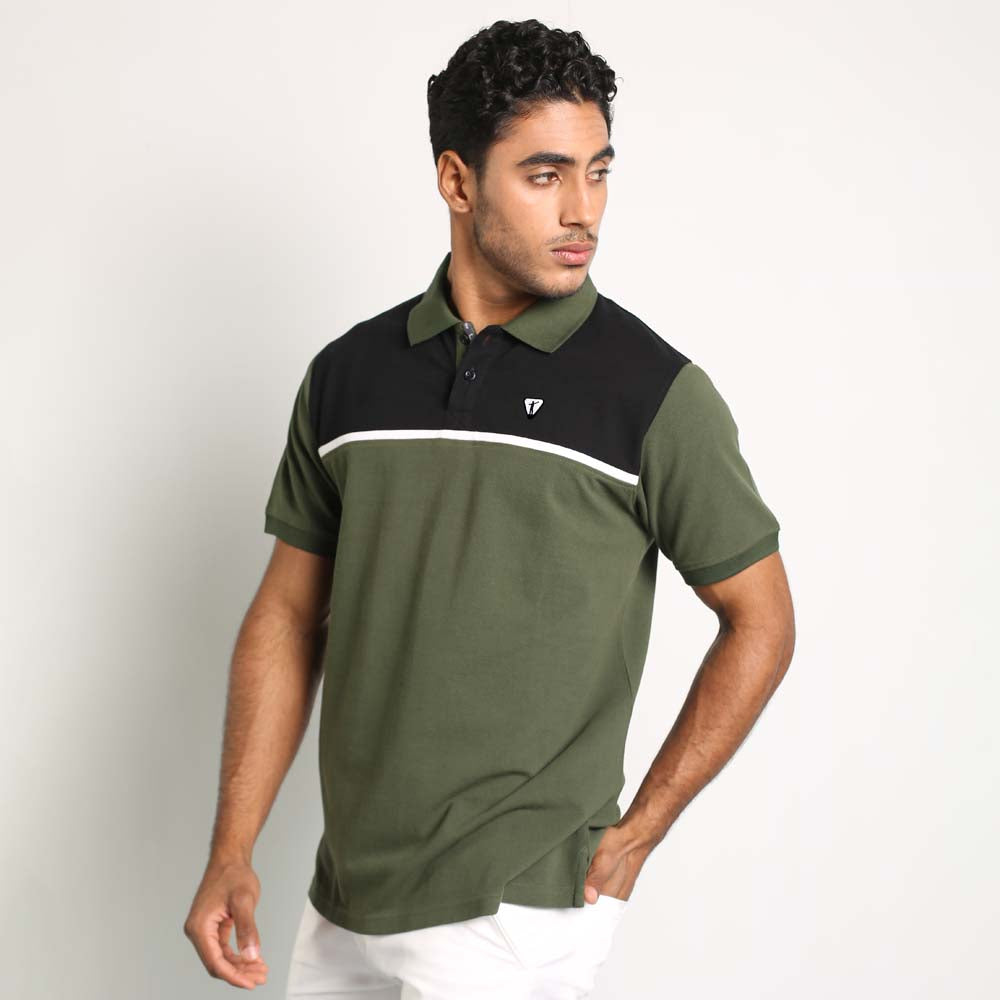 Olive Twist Polo T-Shirt