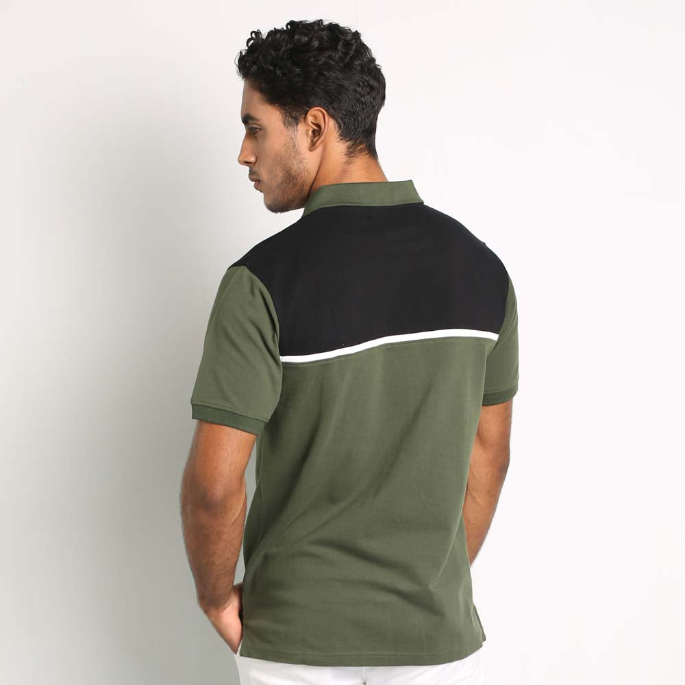 Olive Twist Polo T-Shirt