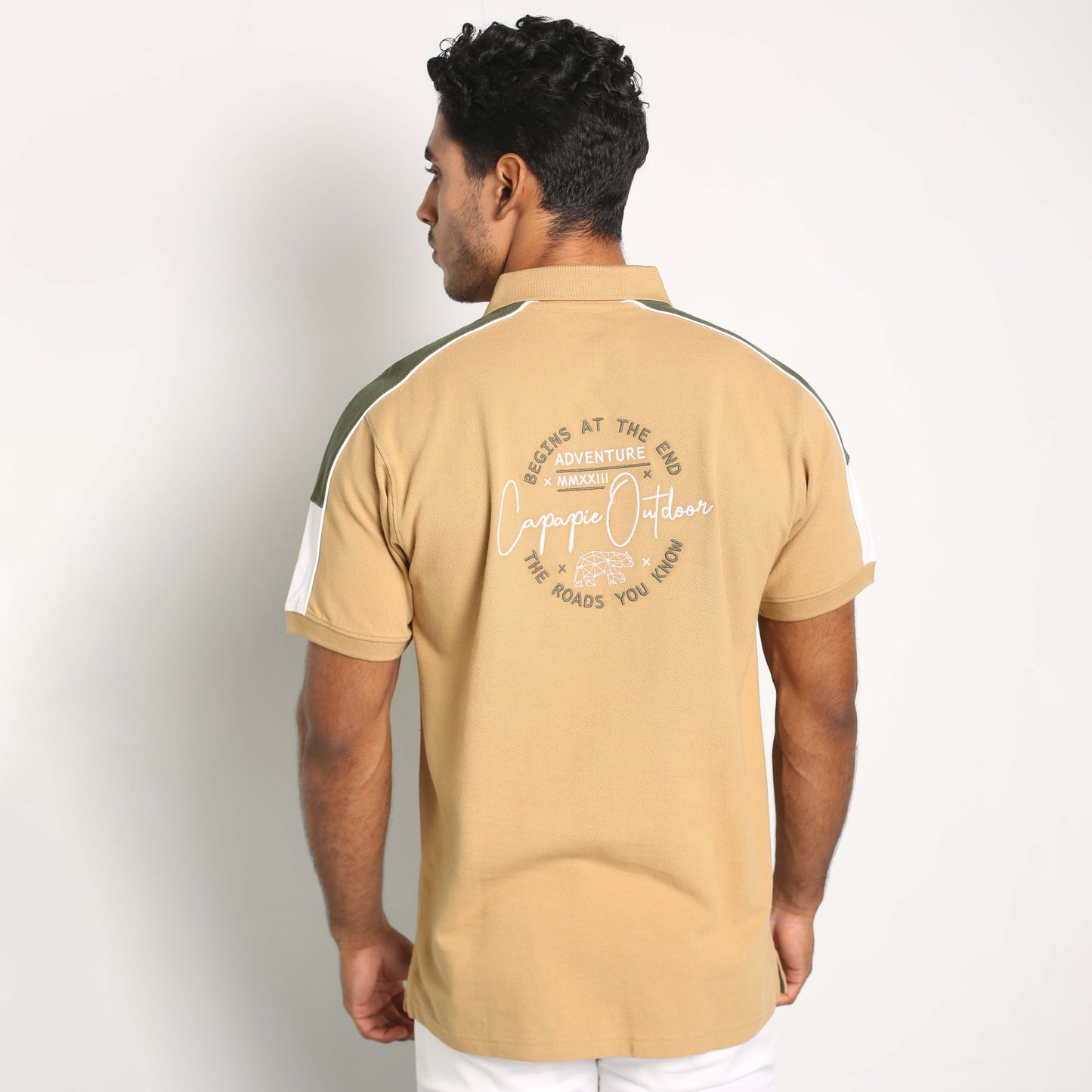 Casual Khaki Polo T-Shirt
