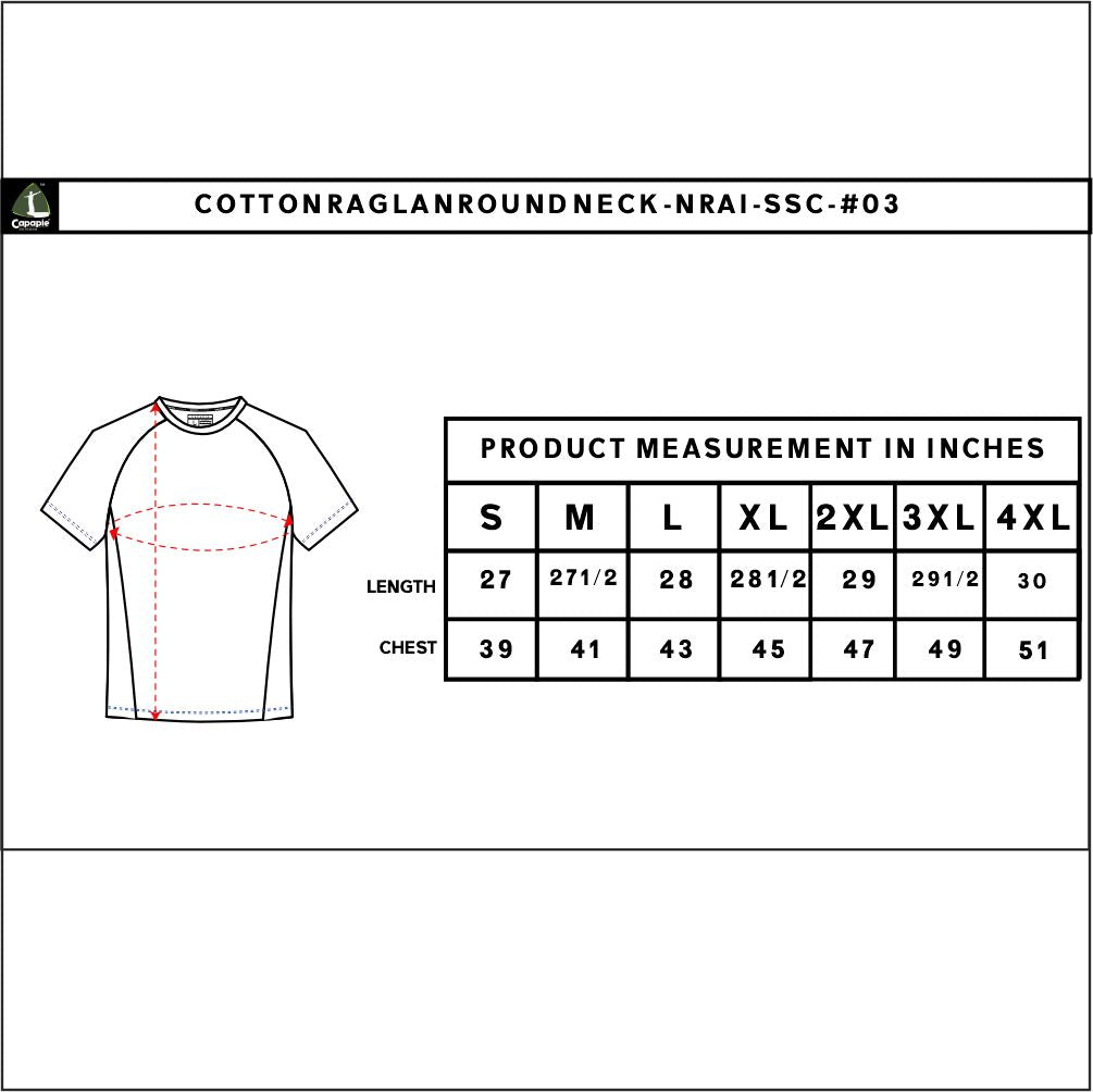 Men's Raglan Roundneck Short Sleeve