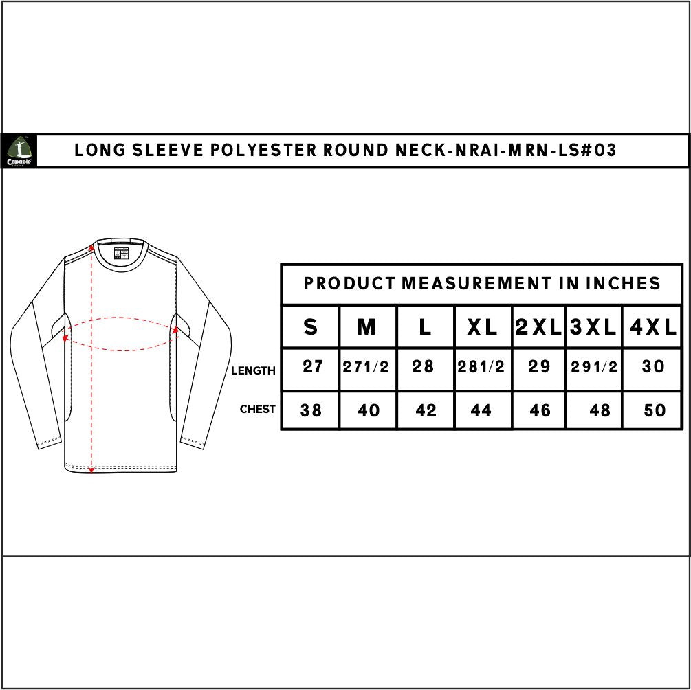 Men's Round Neck Long  Sleeve Tshirt
